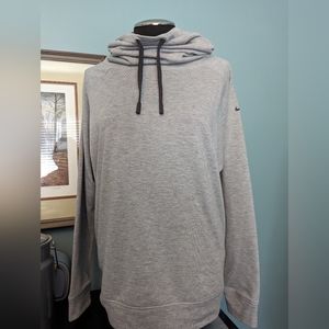 Nike dri-fit cowl neck sweatshirt, size medium, gray